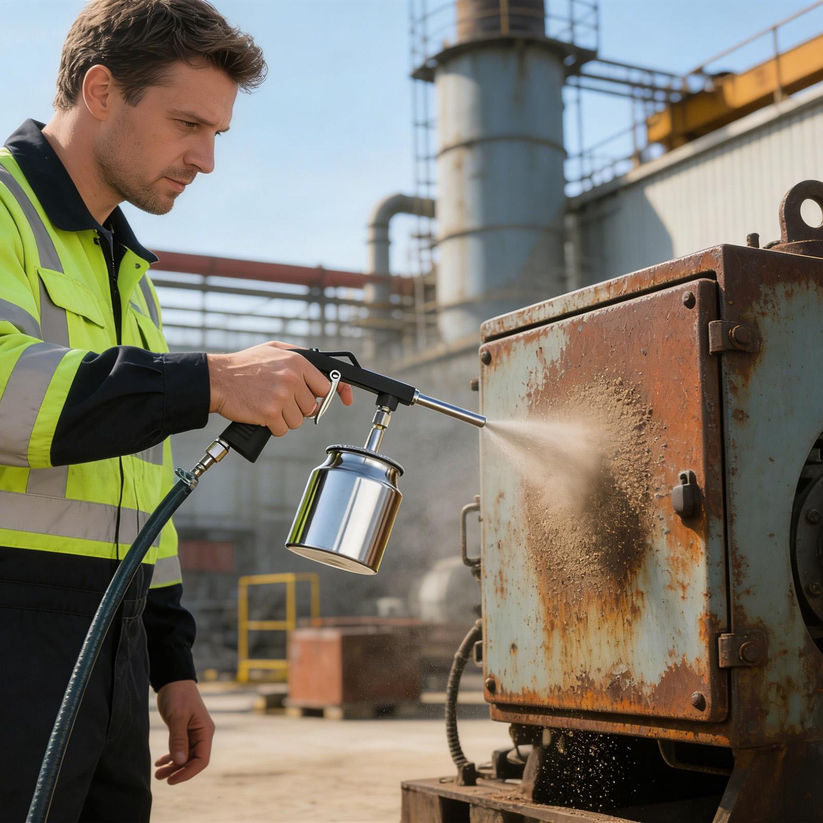 Power Tools Machine - Abrasive Blasting Tool Portable Air Powered