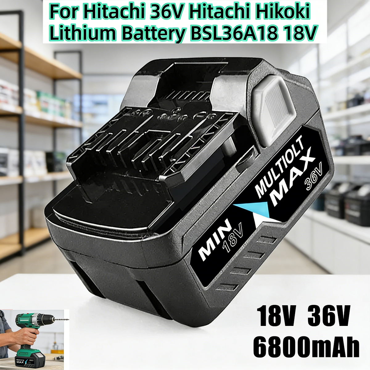 For Hitachi/HiKOKI 18V 36V Pow - Power Tools Hikoki ulasan dan harga