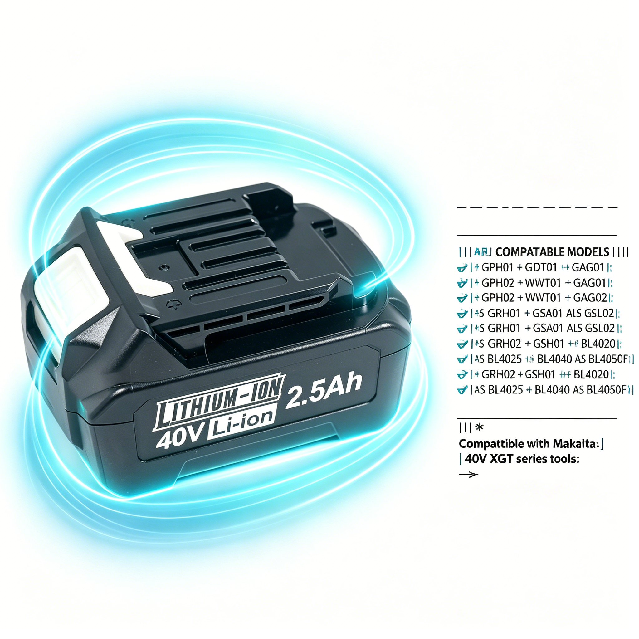 For Makita 40V XGT 2500mah 186 - Makita Power Tools Xgt ulasan dan harga