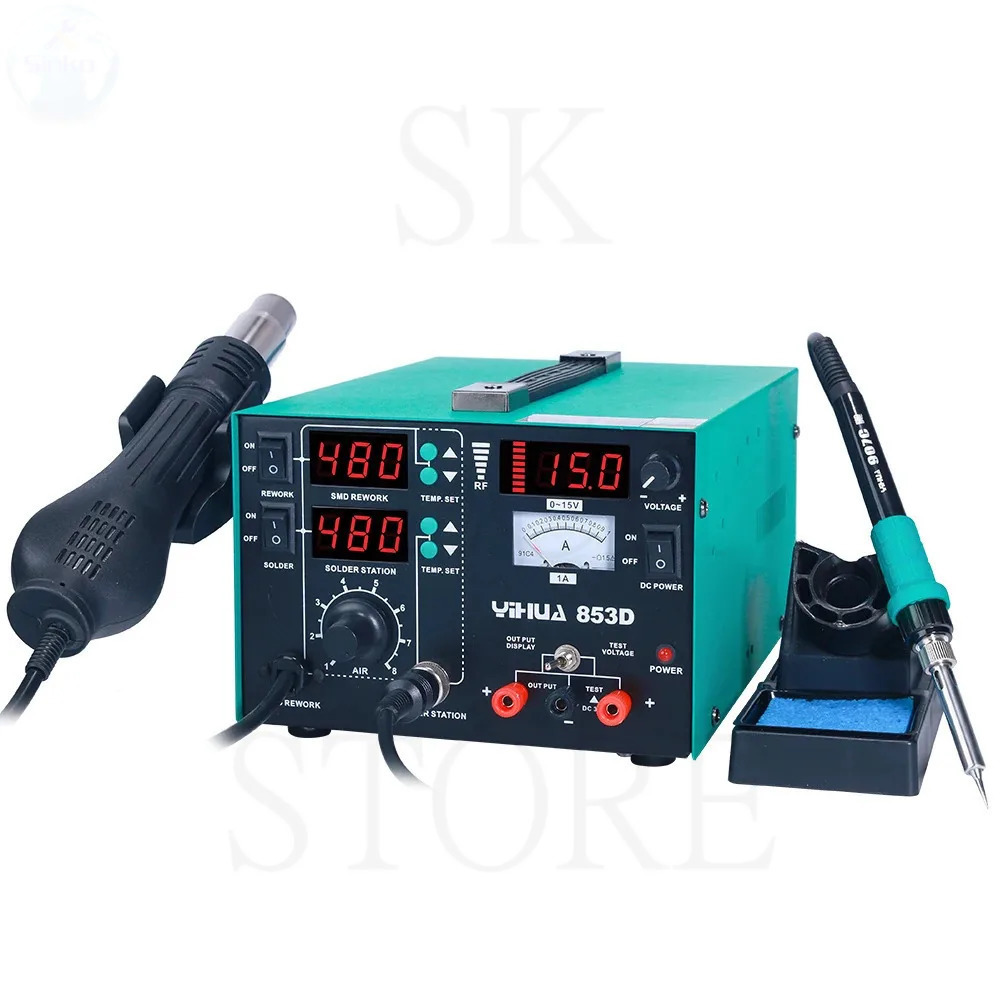 YIHUA 853D 1A 2A Soldering Iro - Power Tools Toolstation ulasan dan harga