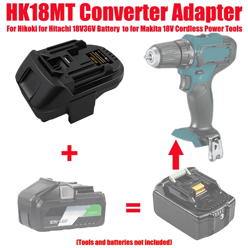 ALASICKA Battery Adapter HK18M - Power Tools Hikoki ulasan dan harga
