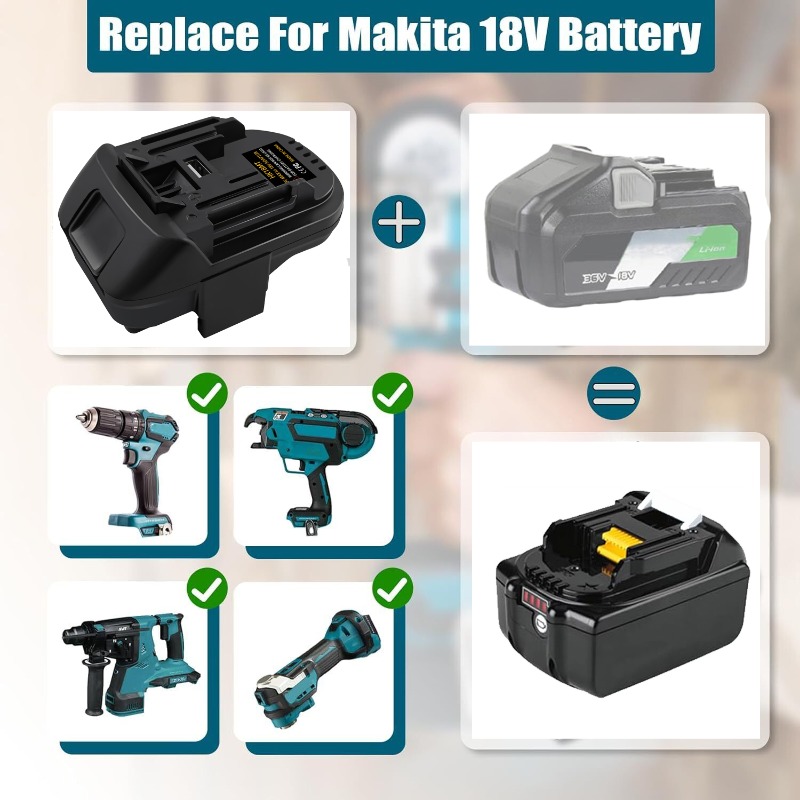 ALASICKA Battery Adapter HK18M - Power Tools Hikoki ulasan dan harga