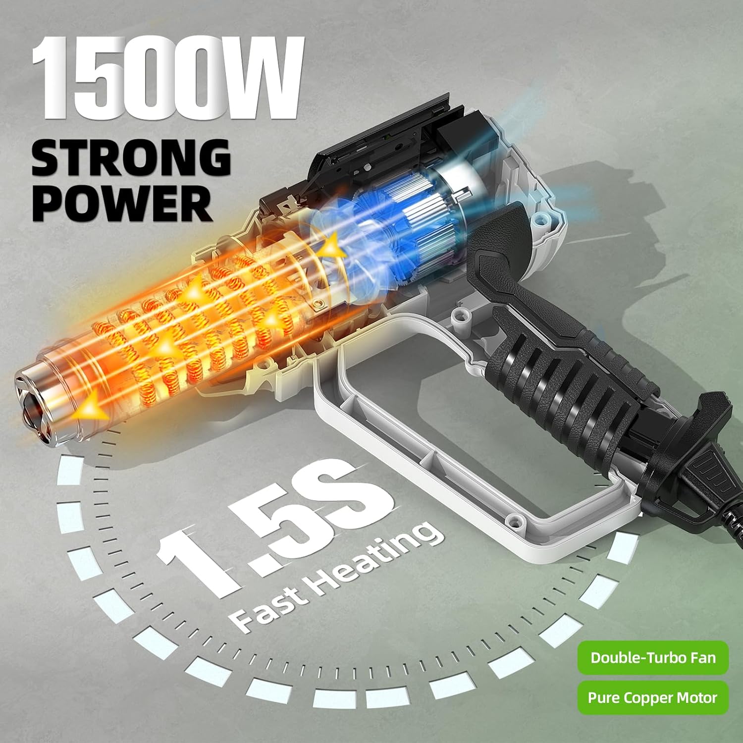 Hot Air Gun with LCD 12 Variab - Heat Gun Variable ulasan dan harga