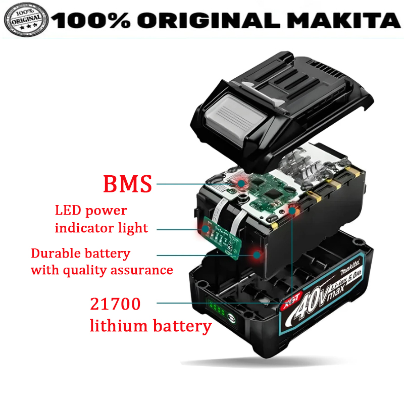 100% NEW  Makita 40V Max 5.0Ah - Makita Power Tools Xgt ulasan dan harga