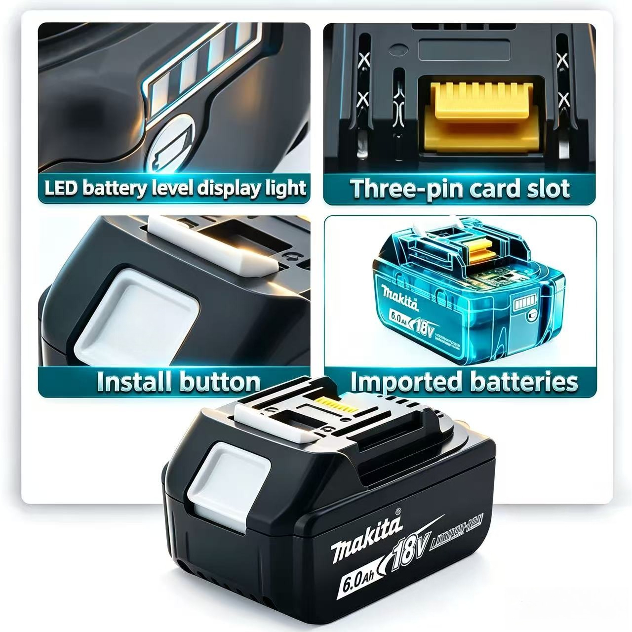 Genuine Makita 18V 6.0Ah Makit - Makita Power Tools Xgt ulasan dan harga
