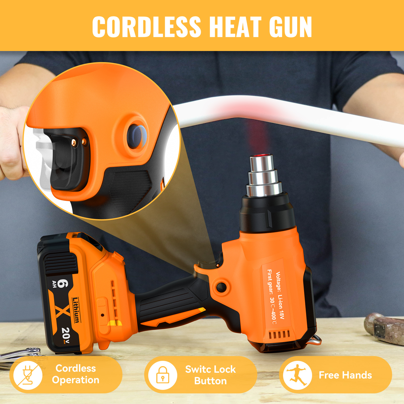 Cordless Heat Gun For Dewalt 1 - Heat Gun Variable ulasan dan harga