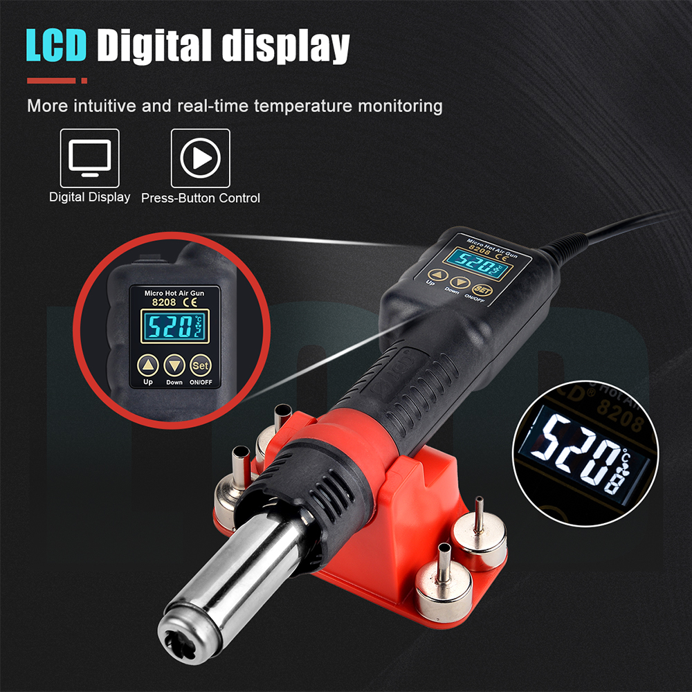 JCD 750W Micro Heat Gun Rework - Heat Gun Variable ulasan dan harga