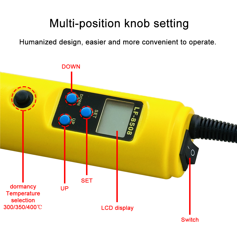 LCD Digital Heat Hot Air Gun D - Heat Gun Variable ulasan dan harga