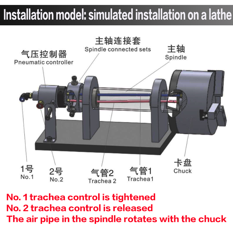 8 inch 210mm 3-jaw Solid Pneum - Power Tools Machine ulasan dan harga