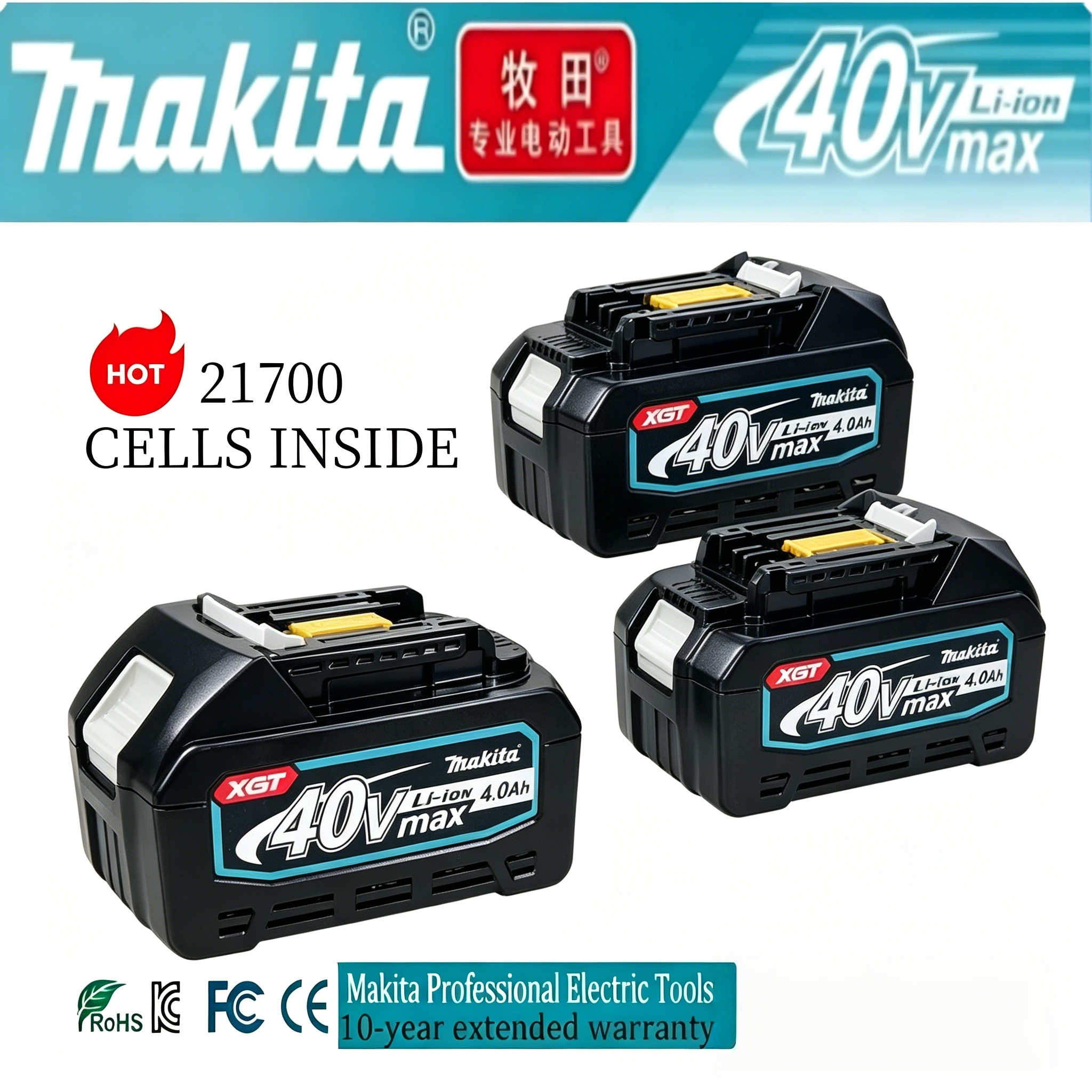 Makita Genuine BL4050F 40V 4.0 - Makita Power Tools Xgt ulasan dan harga
