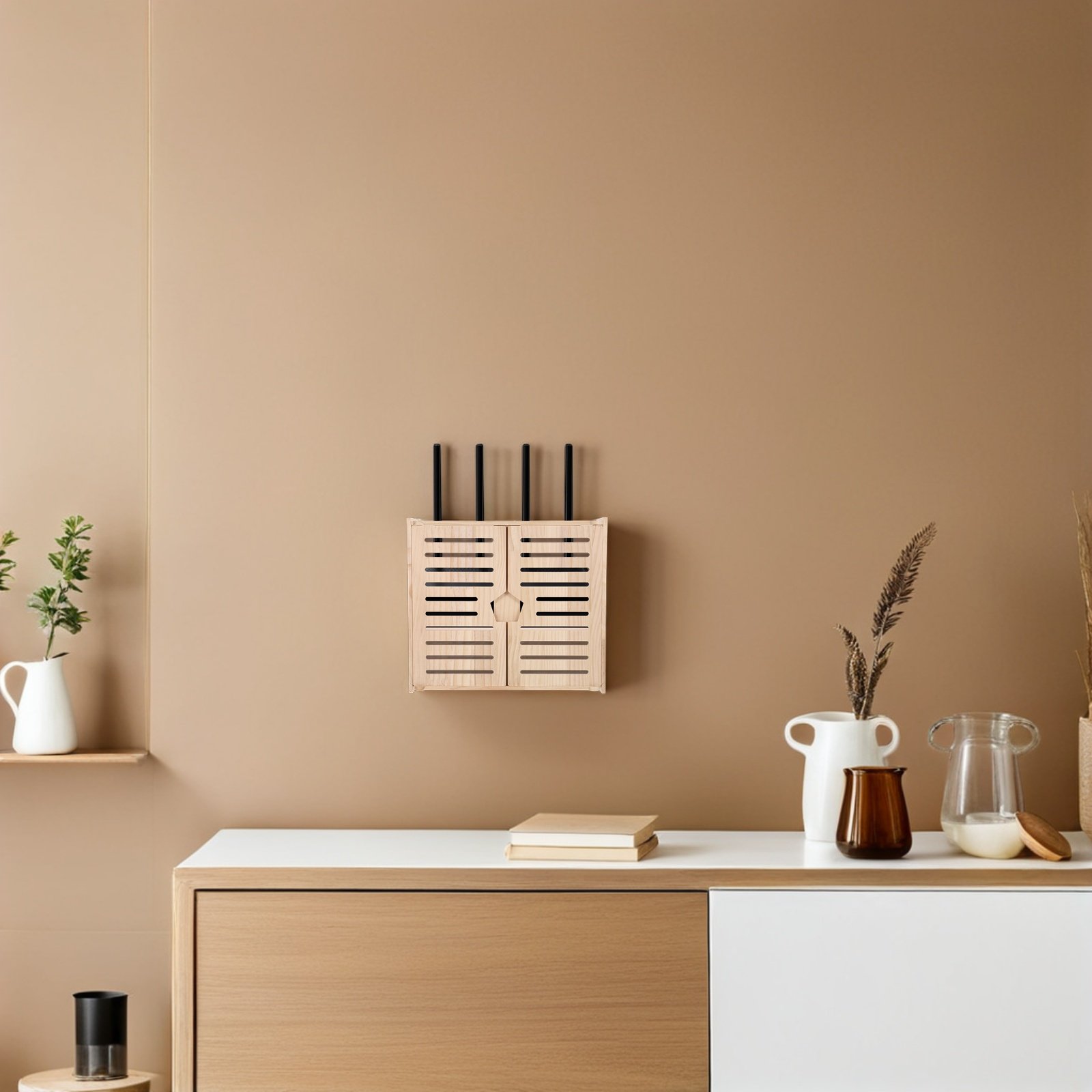 Wooden WiFi Router Storage Box - Power Tools Types ulasan dan harga
