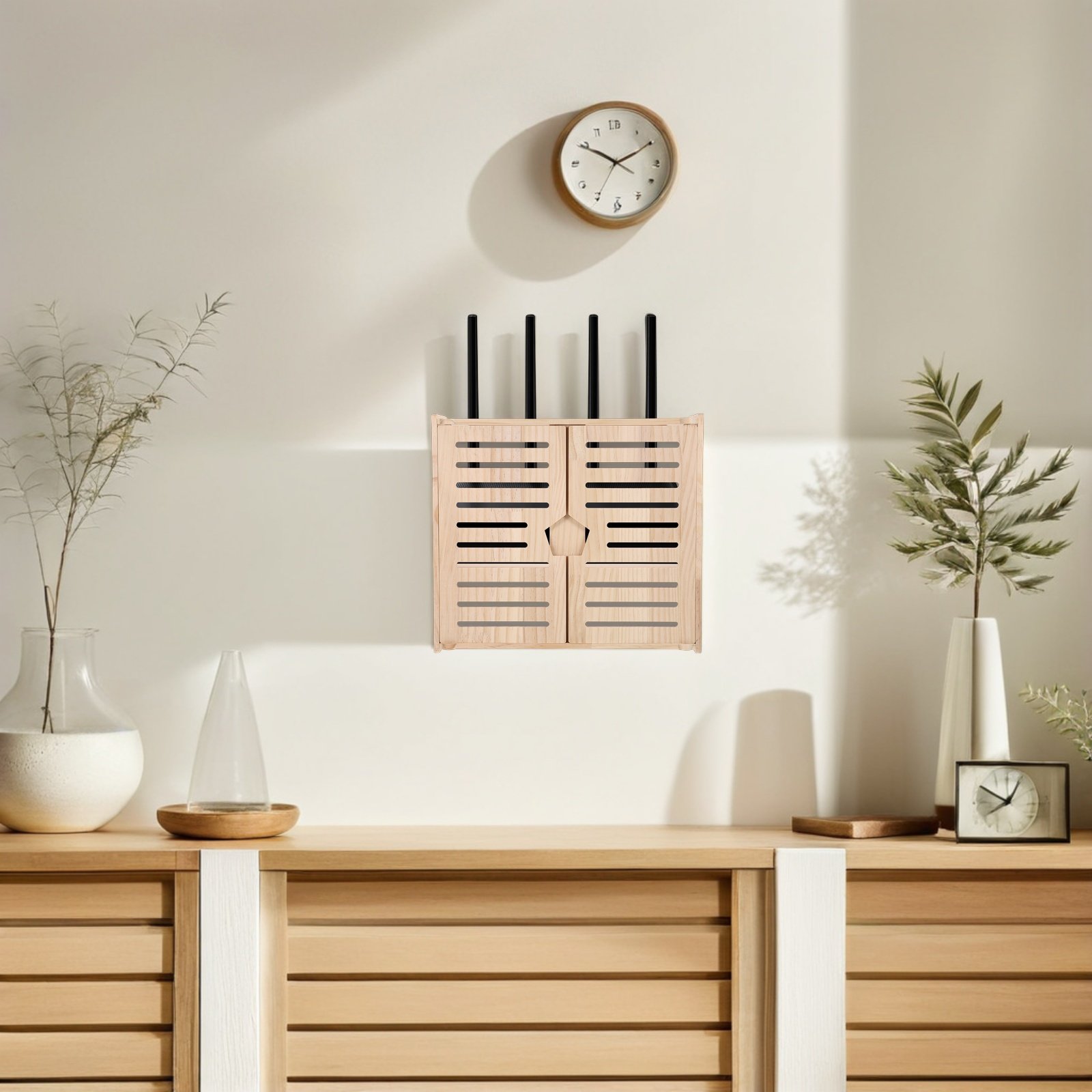 Wooden WiFi Router Storage Box - Power Tools Types ulasan dan harga