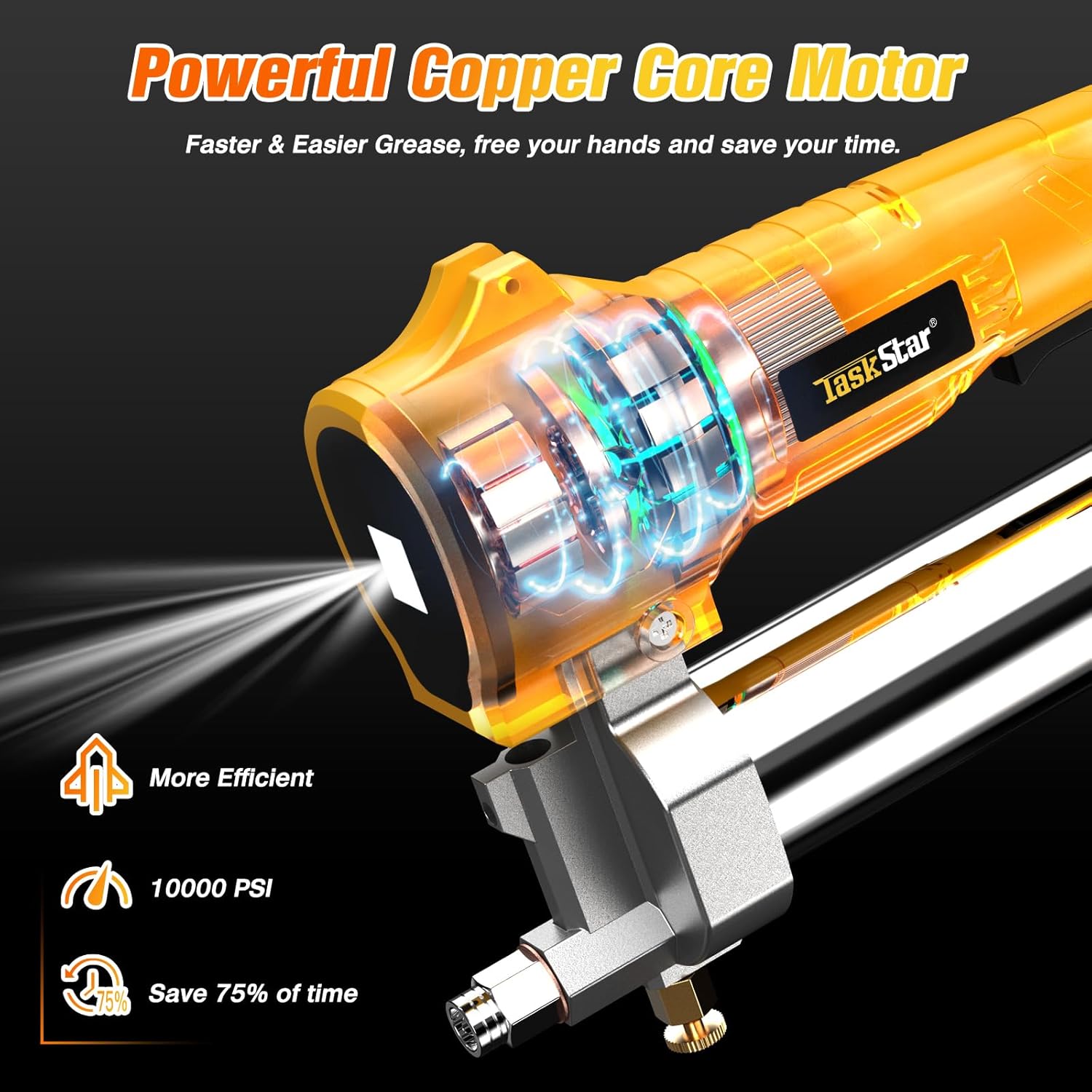 Taskstar Electric Grease Gun K - Power Tools Grease ulasan dan harga