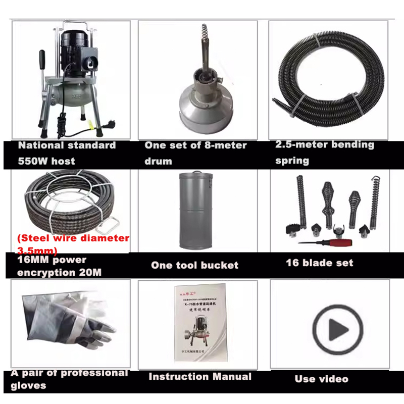 Electric Pipe Dredging Tool  W - Power Tools Types ulasan dan harga
