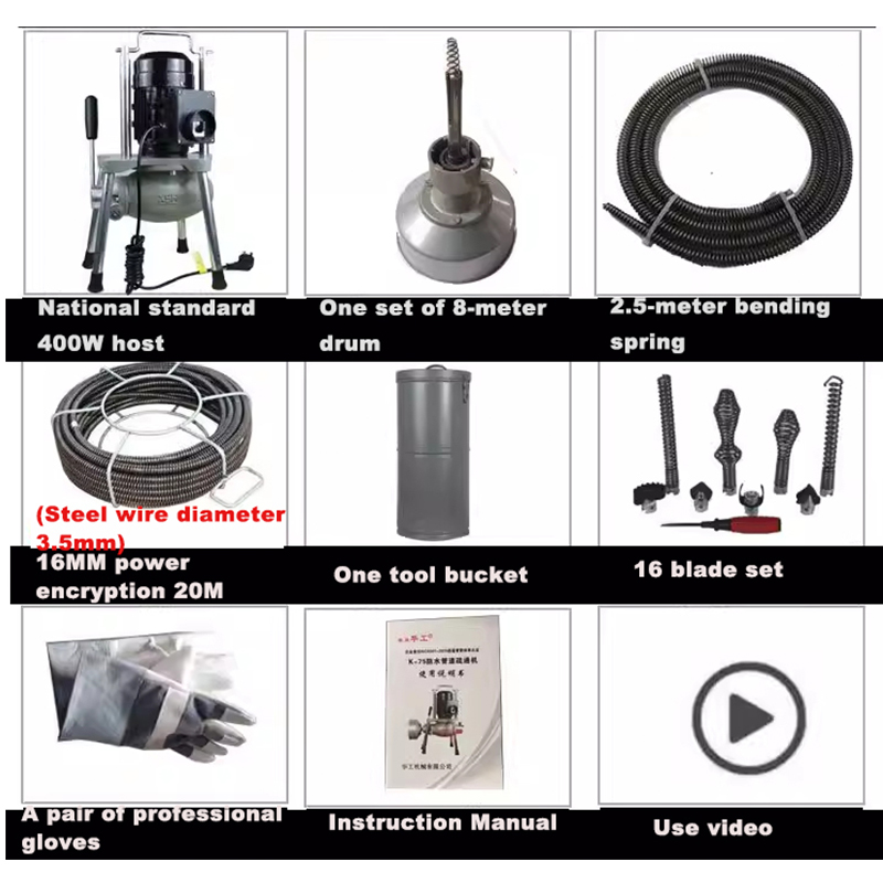 Electric Pipe Dredging Tool  W - Power Tools Types ulasan dan harga