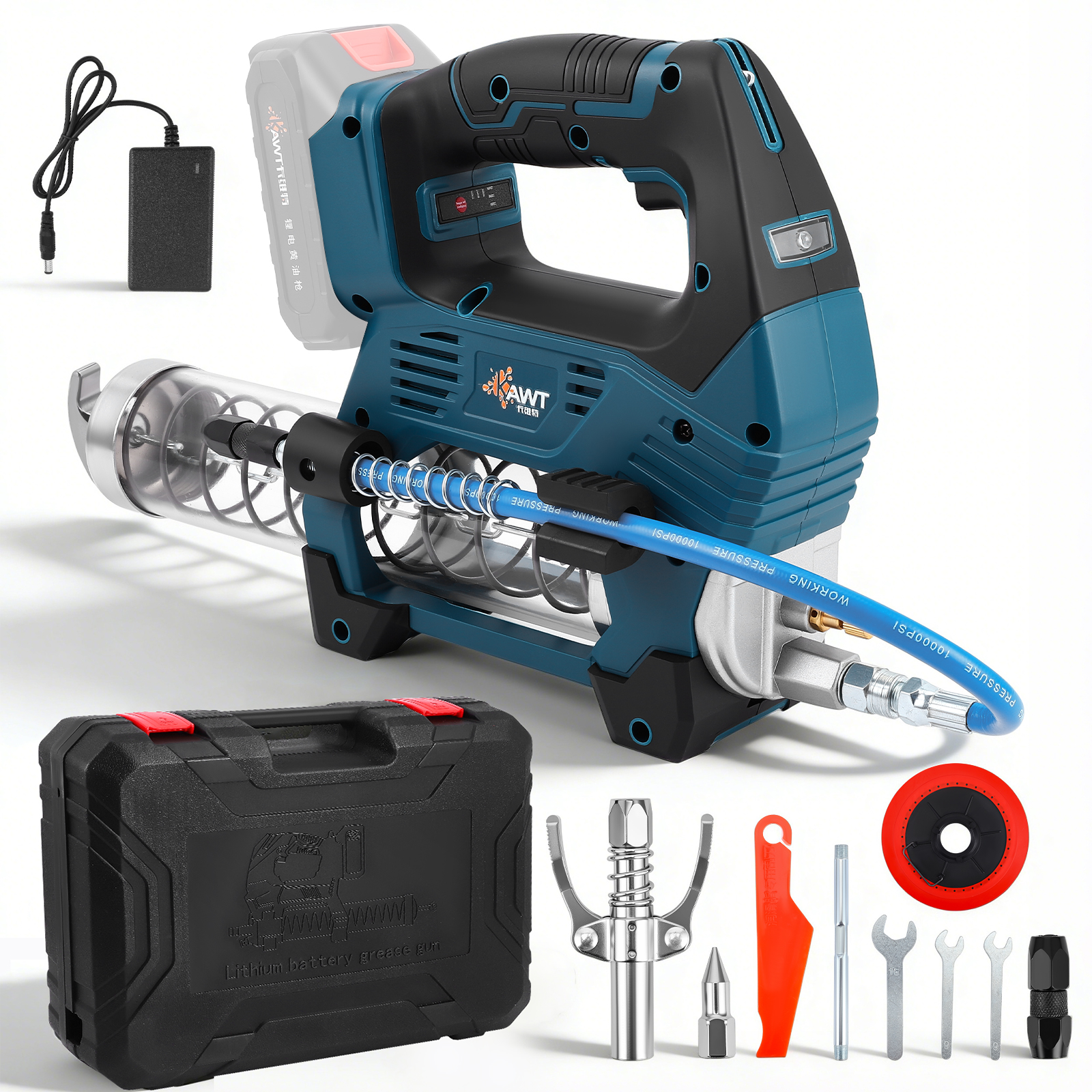 Battery Grease Gun, 12000 PSI  - Power Tools Grease ulasan dan harga